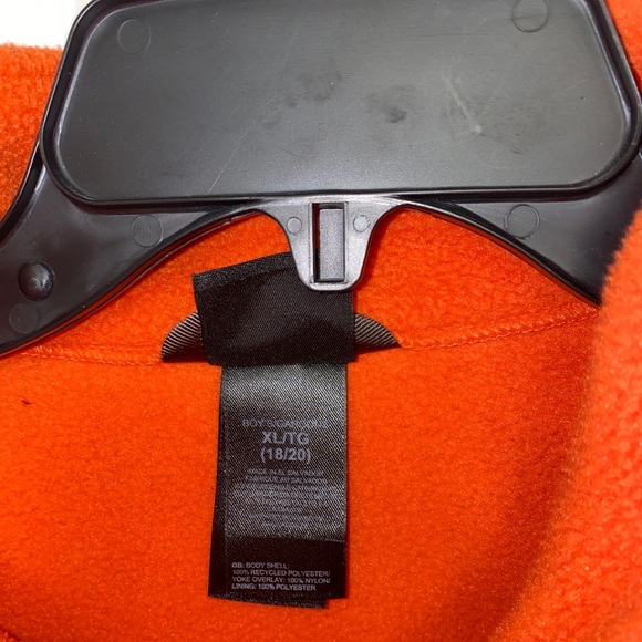 The North Face Denali Boys Jacket XL(18-20) Orange/Dark Gray - Picture 3 of 4